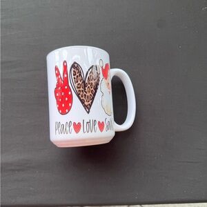 Peace Love Santa White Mug 15oz